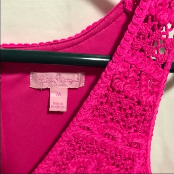 Crochet pink Lily Pulitzer Dress - Picture 3 of 4